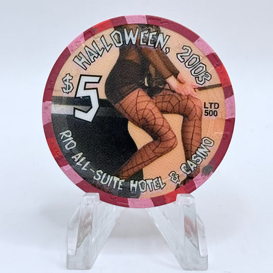 Rio Las Vegas Nevada 2003 'Halloween' LE $5 Casino Chip E2289