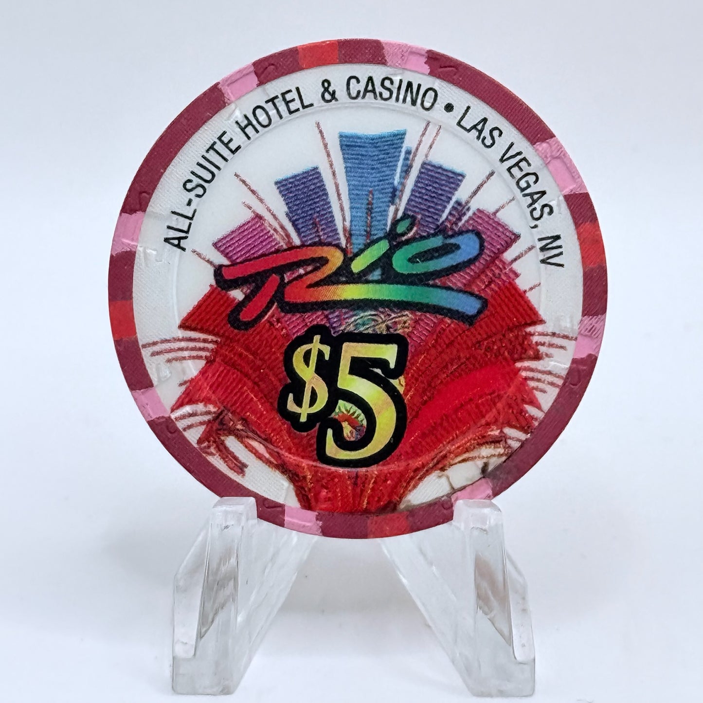 Rio Las Vegas Nevada 2003 'Halloween' LE $5 Casino Chip E2289