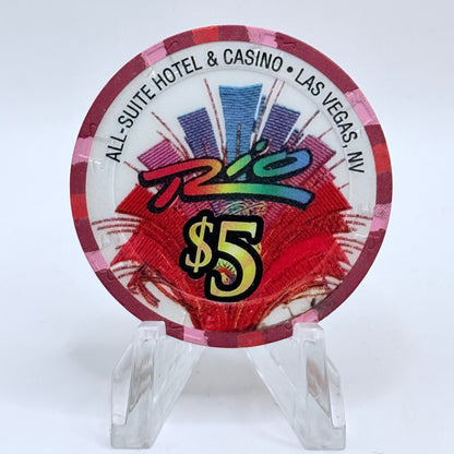 Rio Las Vegas Nevada 2003 'Halloween' LE $5 Casino Chip E2289