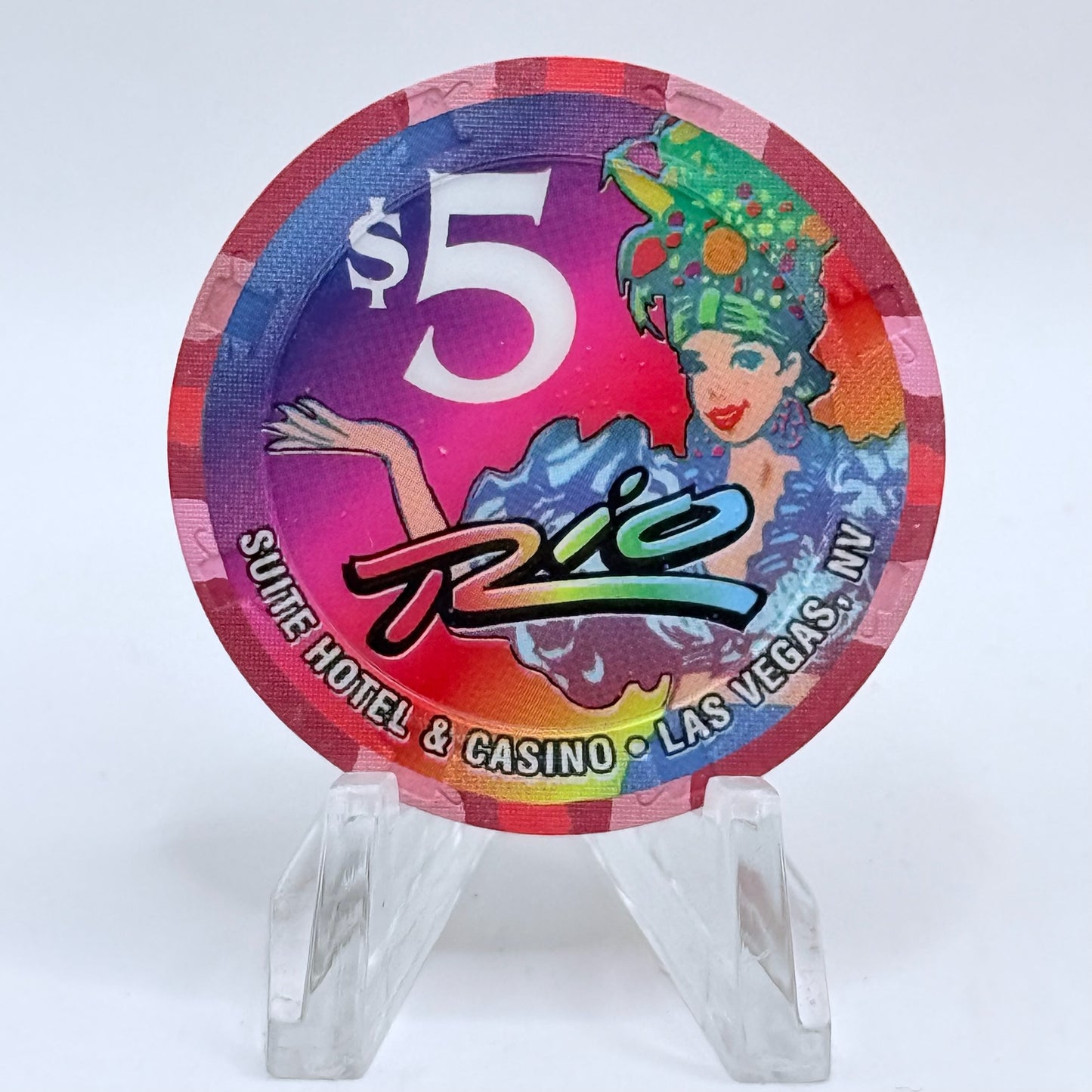Rio Las Vegas Nevada 2002 'Voodoo Cafe And Lounge' LE $5 Casino Chip E2299