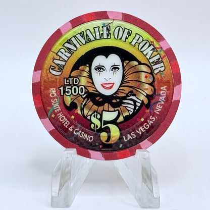 Rio Las Vegas Nevada 1998 'Carnivale Of Poker' LE $5 Casino Chip V1404