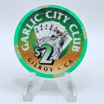 Garlic City Casino Gilroy California $2 Casino Chip
