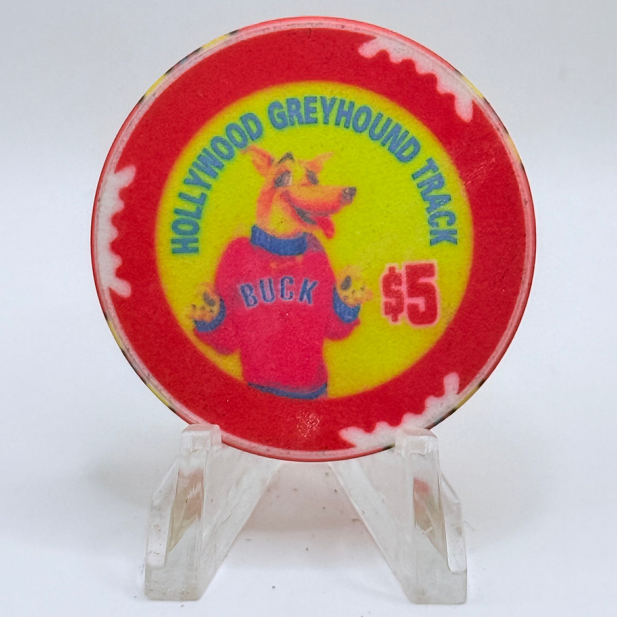 Mardi Gras Casino (Hollywood Greyhounds) Hallandale Florida $5 Casino Chip