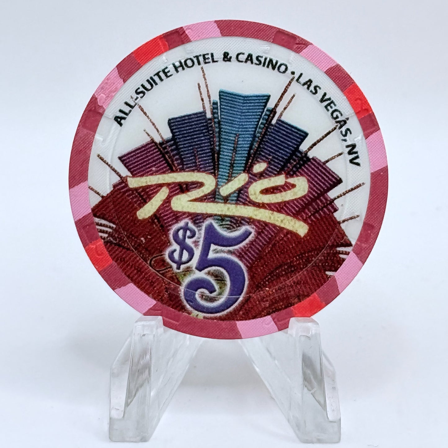 Rio Las Vegas Nevada 'Ronn Lucas' LE $5 Casino Chip E3269