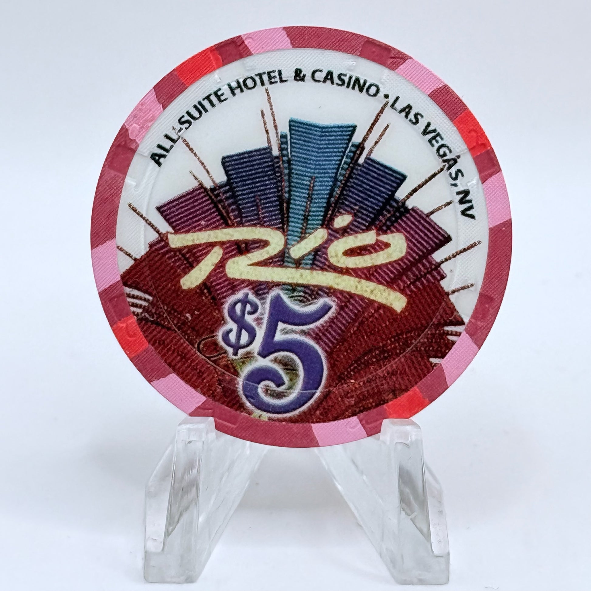Rio Las Vegas Nevada 'Ronn Lucas' LE $5 Casino Chip E3269