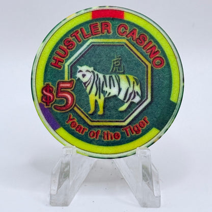 Hustler Casino Gardena California 'Year Of The Tiger' LE $5 Casino Chip