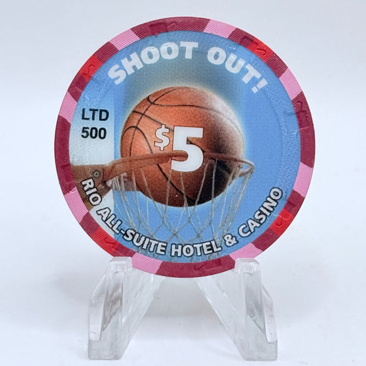 Rio Las Vegas Nevada 2004 'Shoot Out!' LE $5 Casino Chip E2965