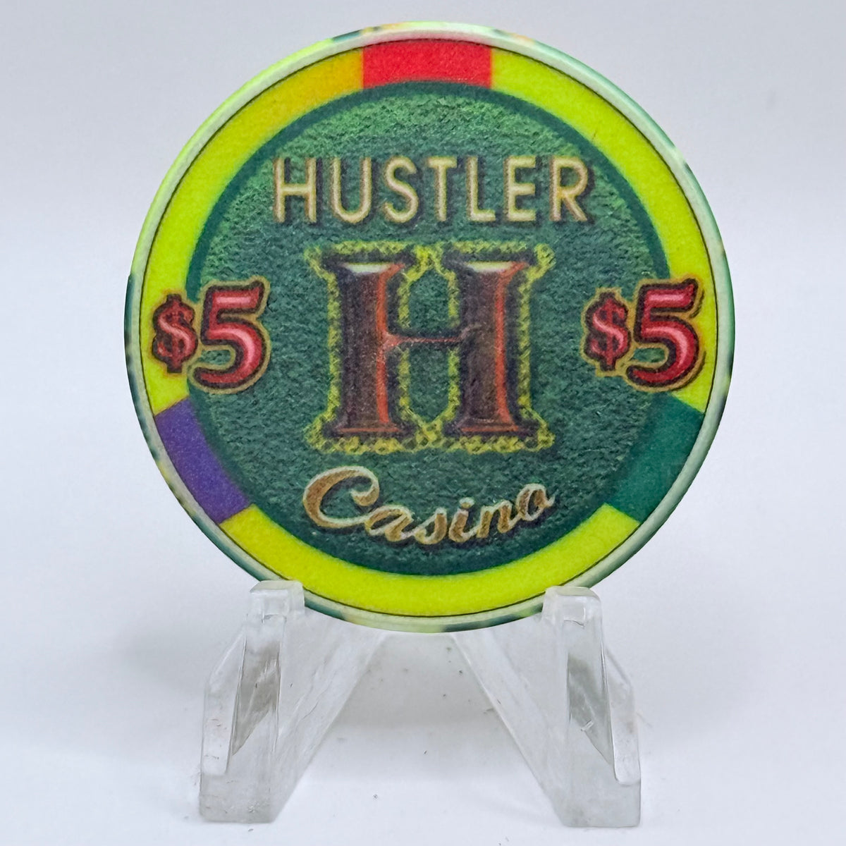 Hustler Casino Gardena California 'Year Of The Rooster' LE $5 Casino Chip