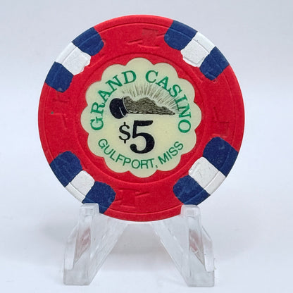 Grand Casino Gulfport Mississippi $5 Casino Chip