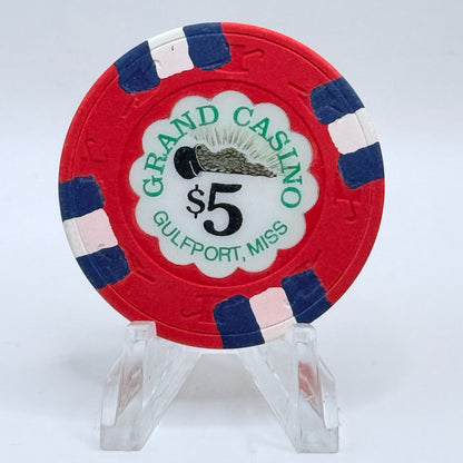 Grand Casino Gulfport Mississippi $5 Casino Chip