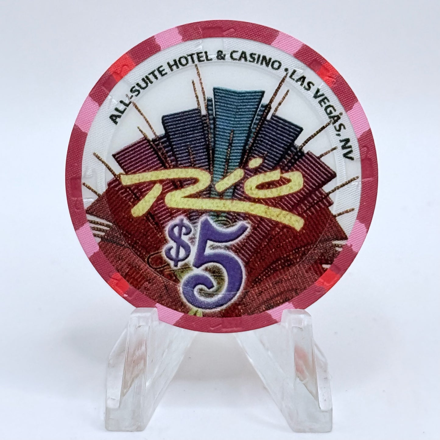 Rio Las Vegas Nevada 2004 'Thanksgiving' LE $5 Casino Chip E4251
