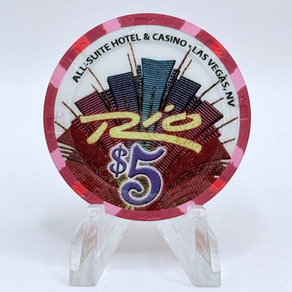 Rio Las Vegas Nevada 2004 'Thanksgiving' LE $5 Casino Chip E4251