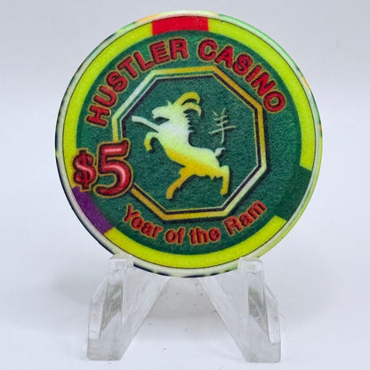 Hustler Casino Gardena California 'Year Of The Ram' LE $5 Casino Chip