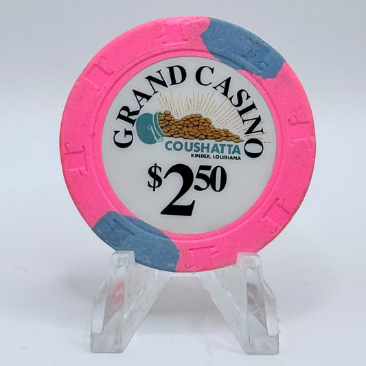 Grand Casino Coushatta Kinder Louisiana Series 250 $2.50 Casino Chip