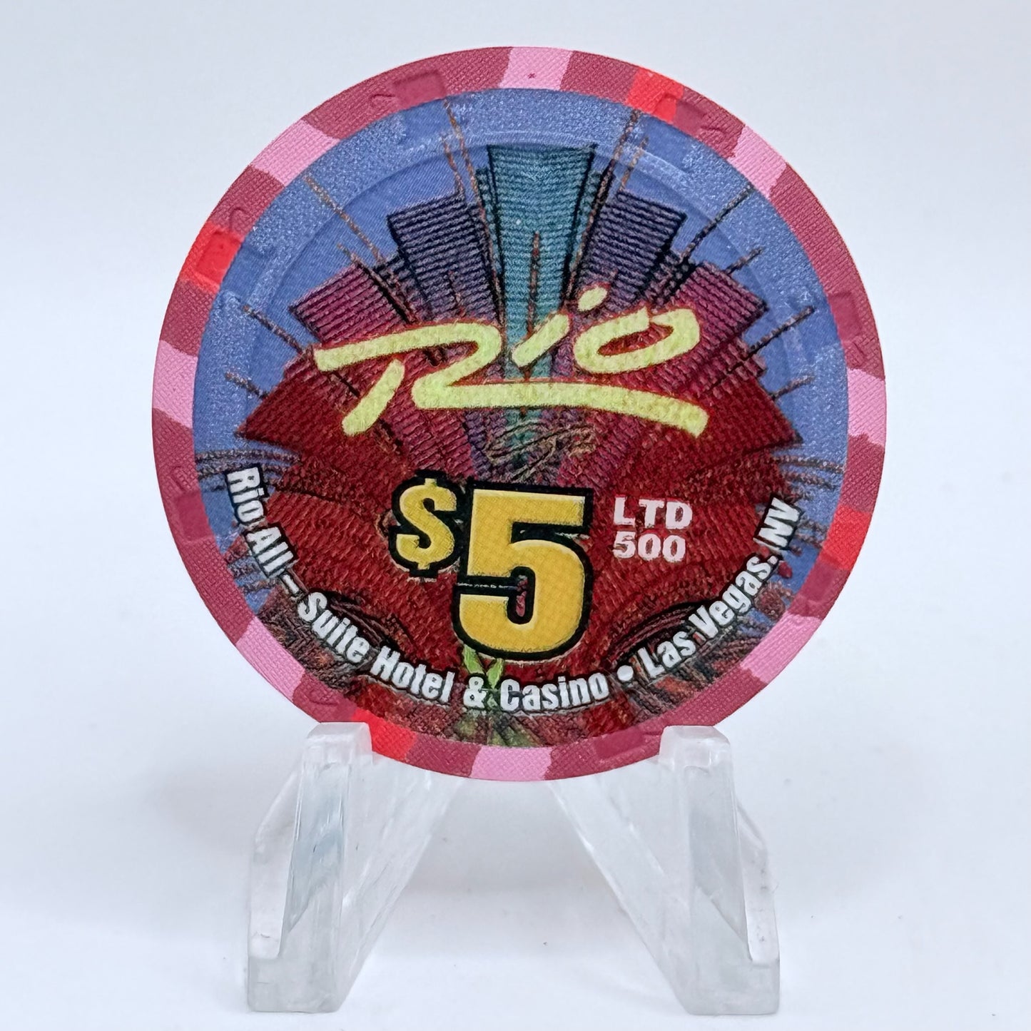 Rio Las Vegas Nevada 2004 'Winter Wonderland' LE $5 Casino Chip E4051
