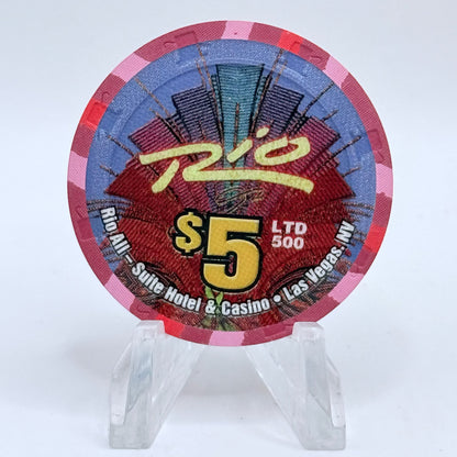 Rio Las Vegas Nevada 2004 'Winter Wonderland' LE $5 Casino Chip E4051