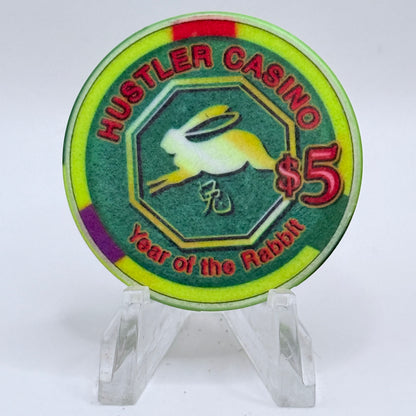 Hustler Casino Gardena California 'Year Of The Rabbit' LE $5 Casino Chip