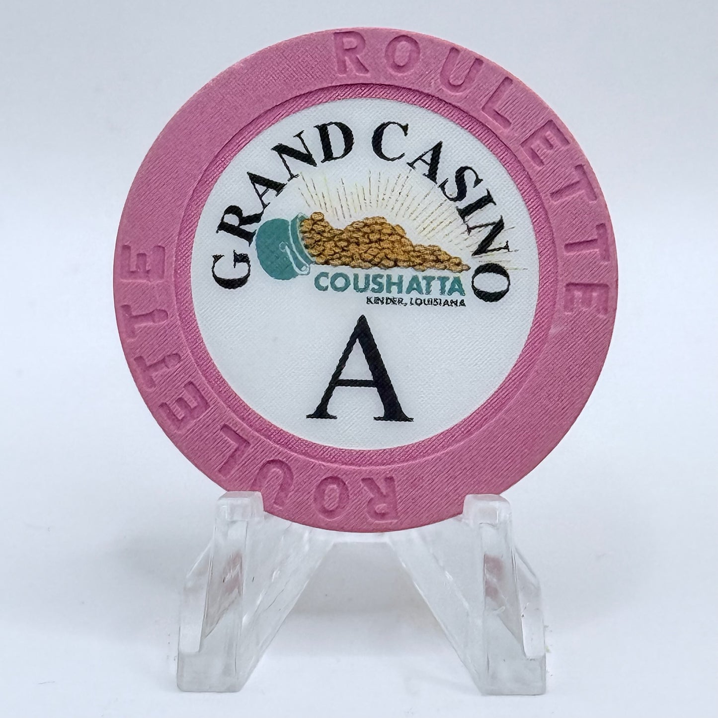 Grand Casino Coushatta Kinder Louisiana Series 3 Roulette Casino Chip