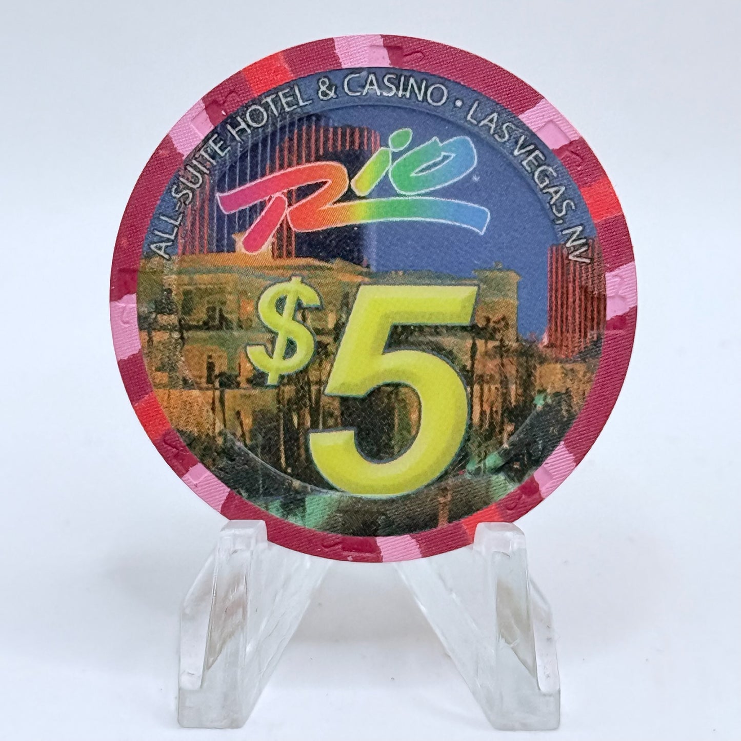 Rio Las Vegas Nevada 2004 'The Scintas' LE $5 Casino Chip E2298