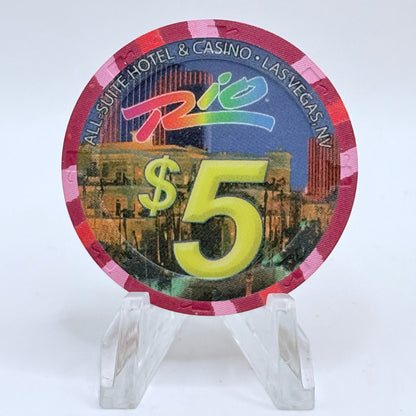 Rio Las Vegas Nevada 2004 'The Scintas' LE $5 Casino Chip E2298