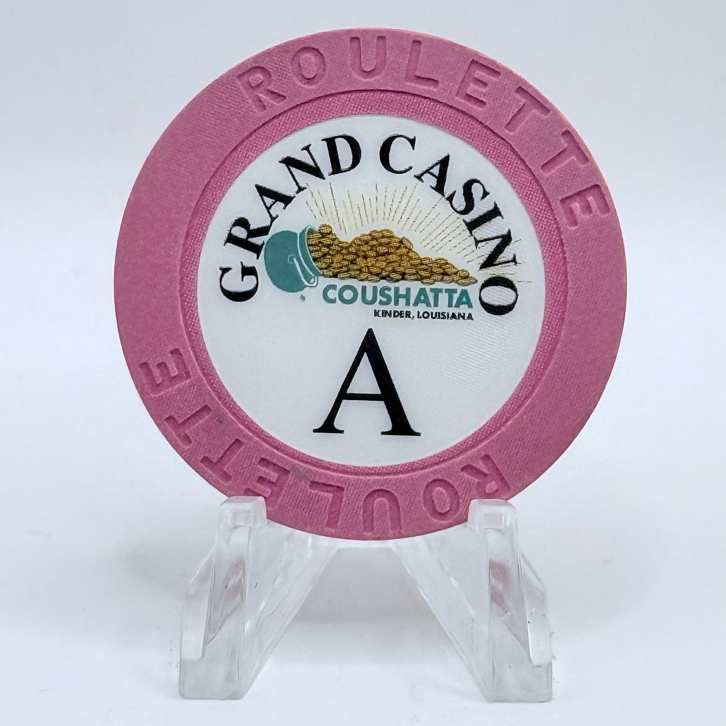 Grand Casino Coushatta Kinder Louisiana Series 3 Roulette Casino Chip