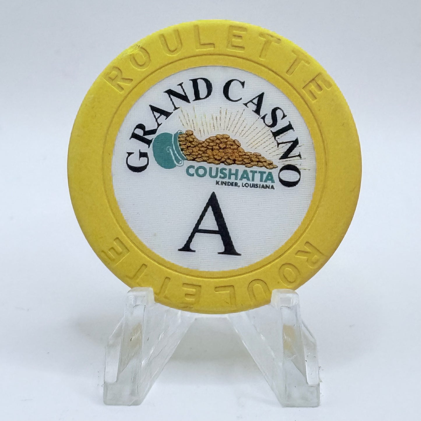 Grand Casino Coushatta Kinder Louisiana Series 3 Roulette Casino Chip