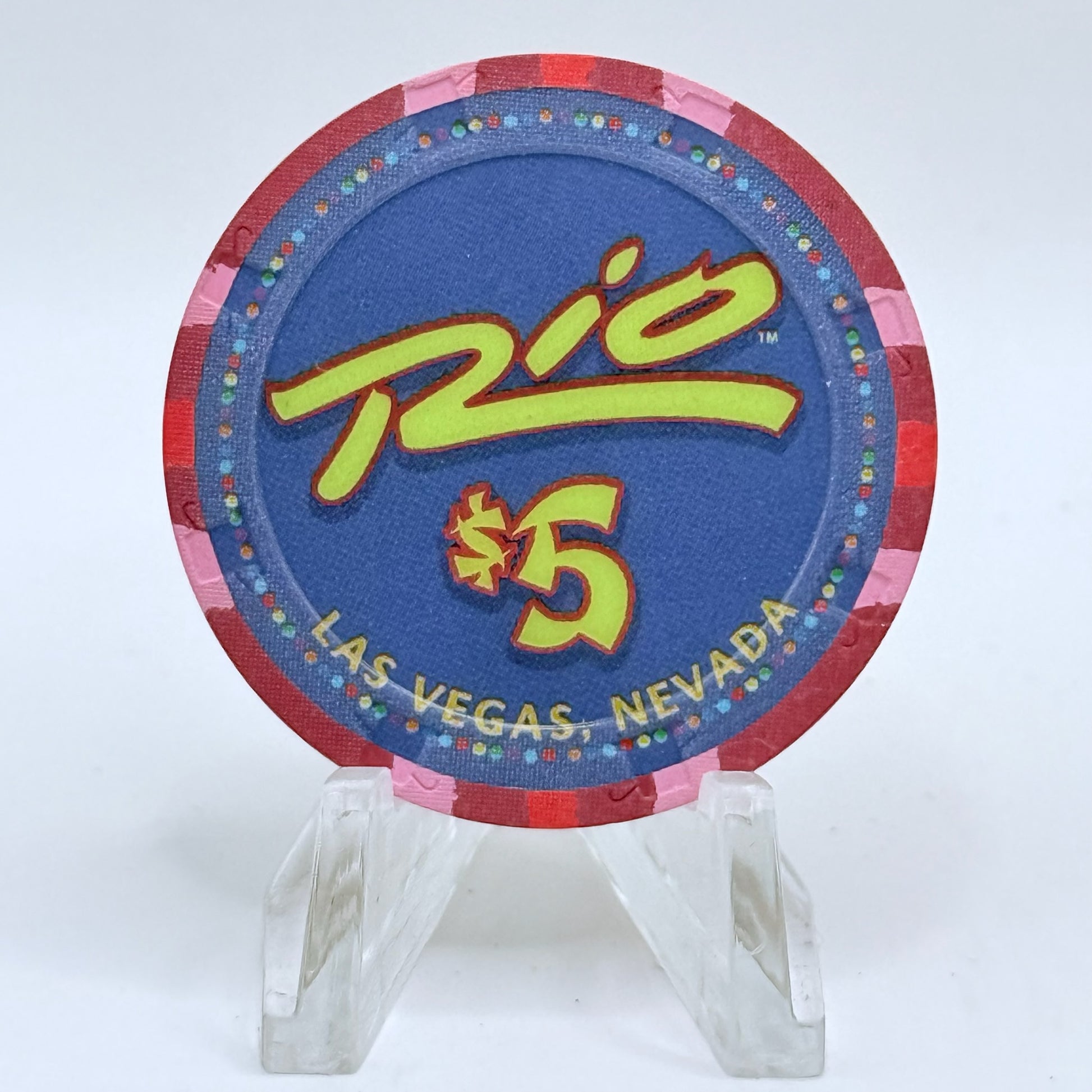 Rio Las Vegas Nevada 2004 'Year Of The Monkey' LE $5 Casino Chip E2316