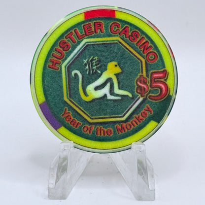 Hustler Casino Gardena California 'Year Of The Monkey' LE $5 Casino Chip