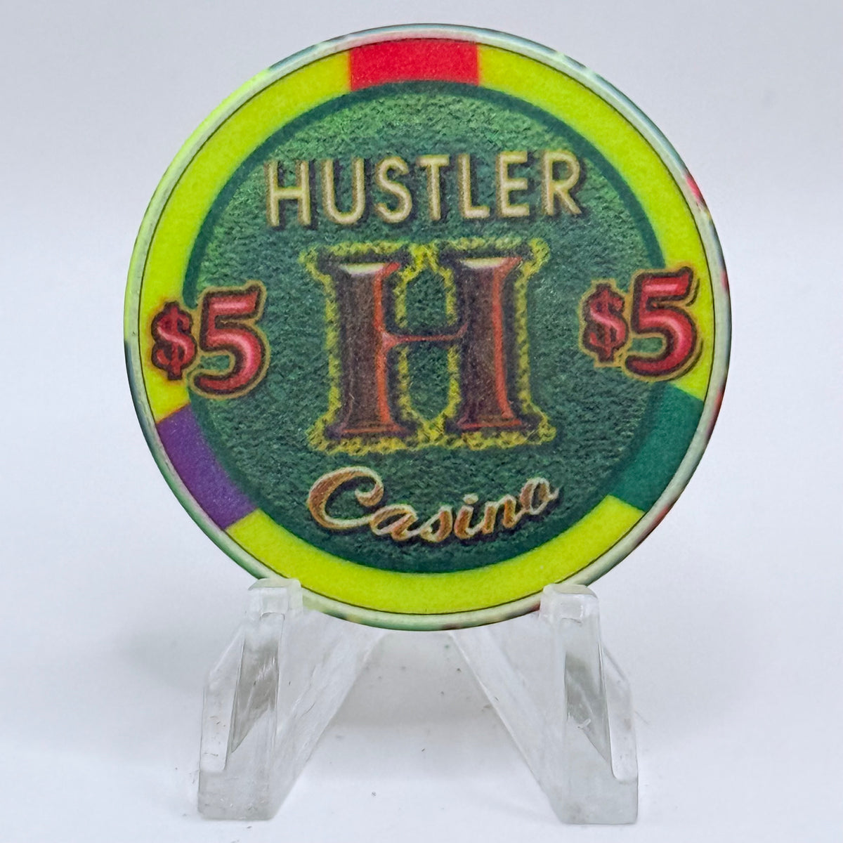 Hustler Casino Gardena California 'Year Of The Monkey' LE $5 Casino Chip