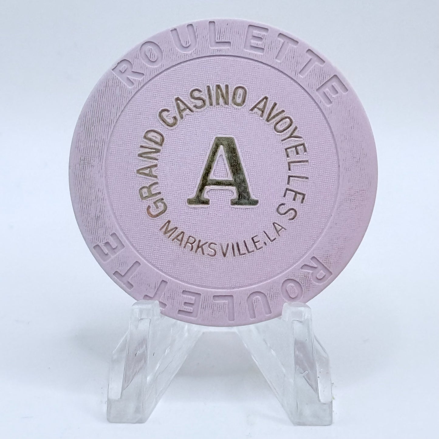 Grand Casino Avoyelles Marksville Louisiana Series 3 Roulette Casino Chip