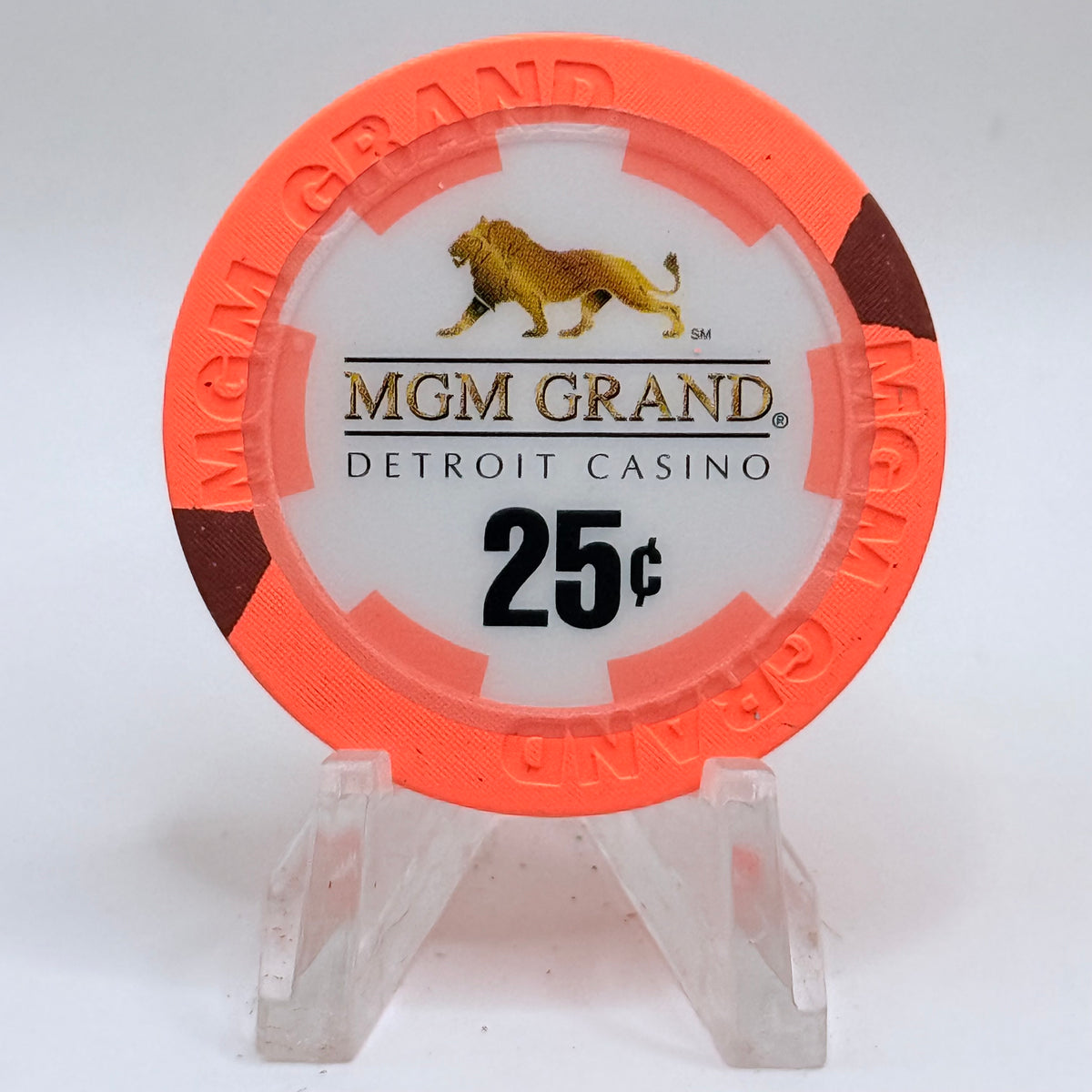 MGM Grand Detroit Michigan $0.25 Casino Chip