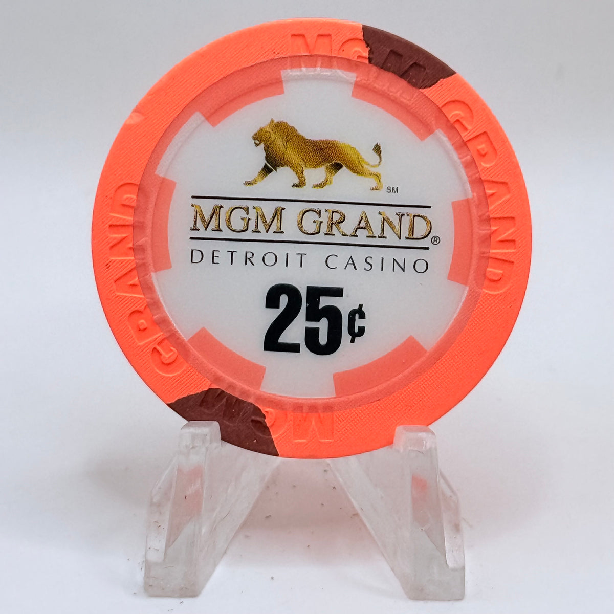 MGM Grand Detroit Michigan $0.25 Casino Chip