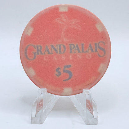 Grand Palais Lake Charles Louisiana 1996 $5 Casino Chip