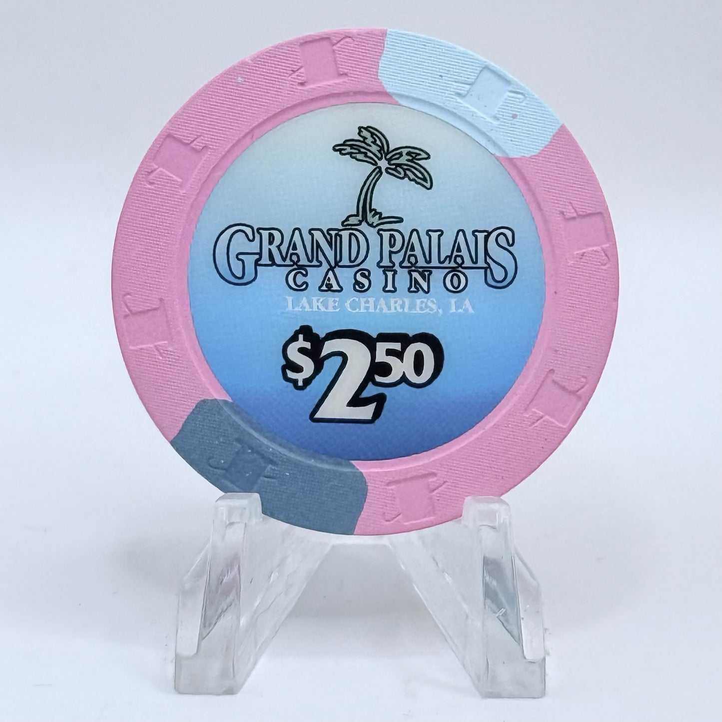 Grand Palais Lake Charles Louisiana 2001 $2.50 Casino Chip