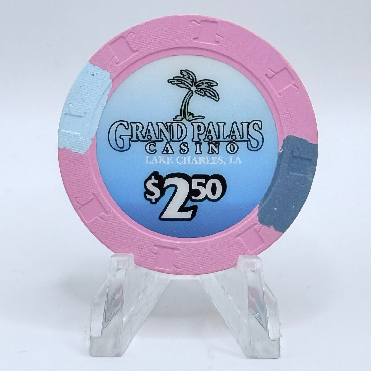 Grand Palais Lake Charles Louisiana 2001 $2.50 Casino Chip