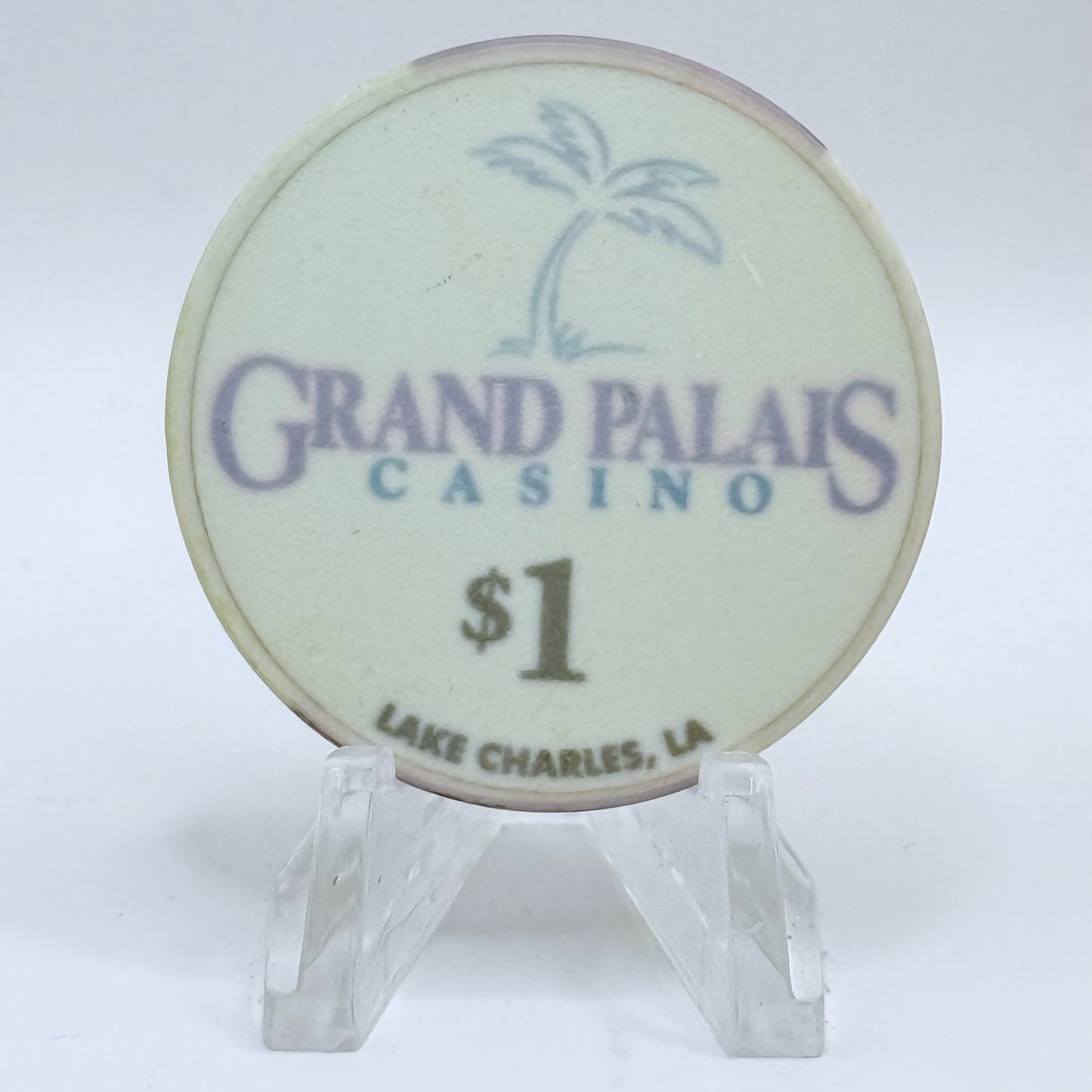 Grand Palais Lake Charles Louisiana 1996 $1 Casino Chip
