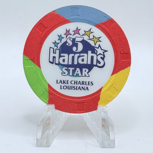 Harrah's Star Lake Charles Louisiana 2000 $5 Casino Chip