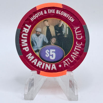 Trump Marina Huron Avenue Brigantine Blvd 'Hootie & The Blowfish' LE $5 Casino Chip