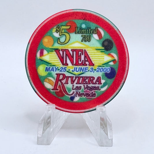 Riviera Las Vegas Nevada 2000 'VNEA' LE $5 Casino Chip V5416