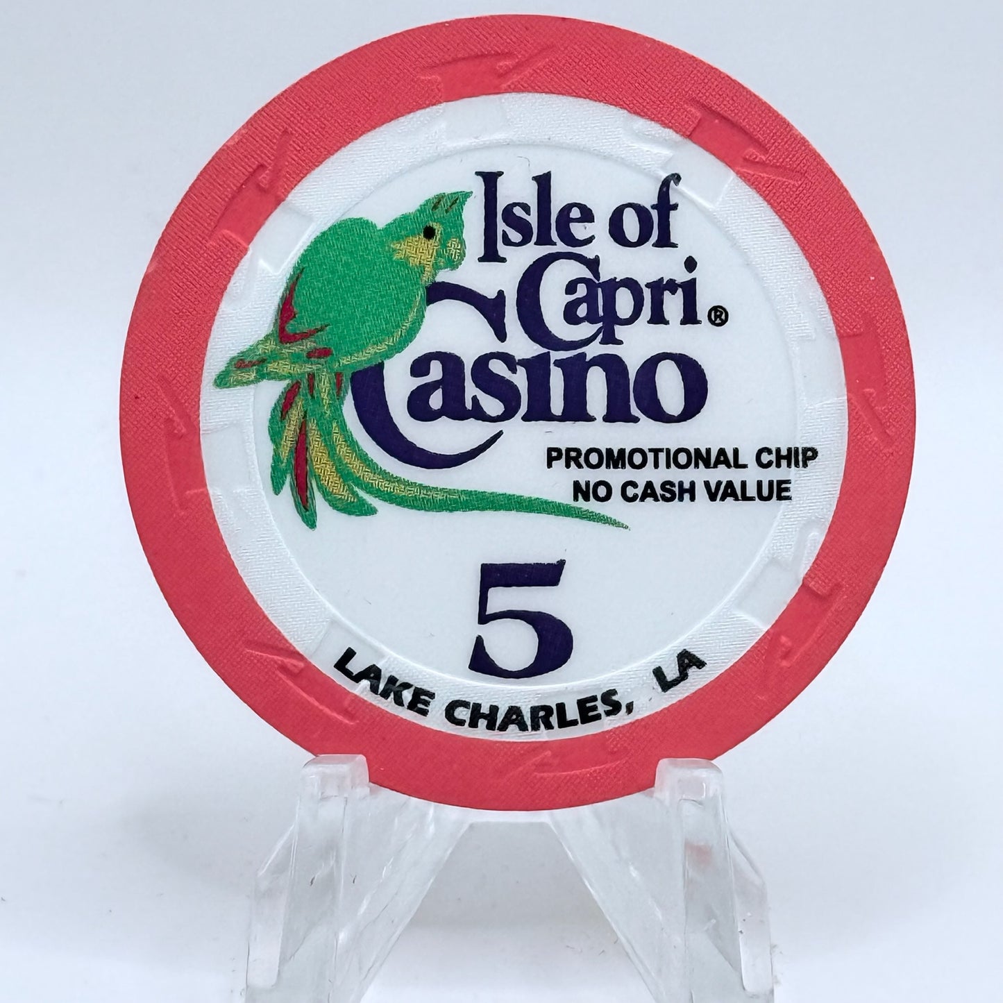 Isle of Capri - Lake Charles Lake Charles Louisiana $5 NCV Casino Chip