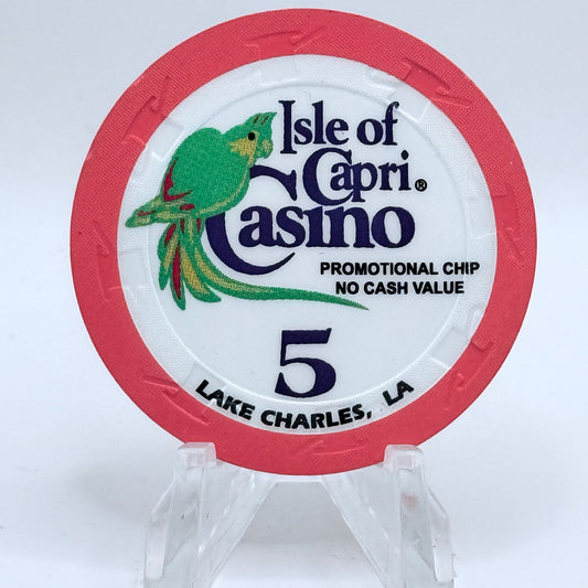 Isle of Capri - Lake Charles Lake Charles Louisiana $5 NCV Casino Chip