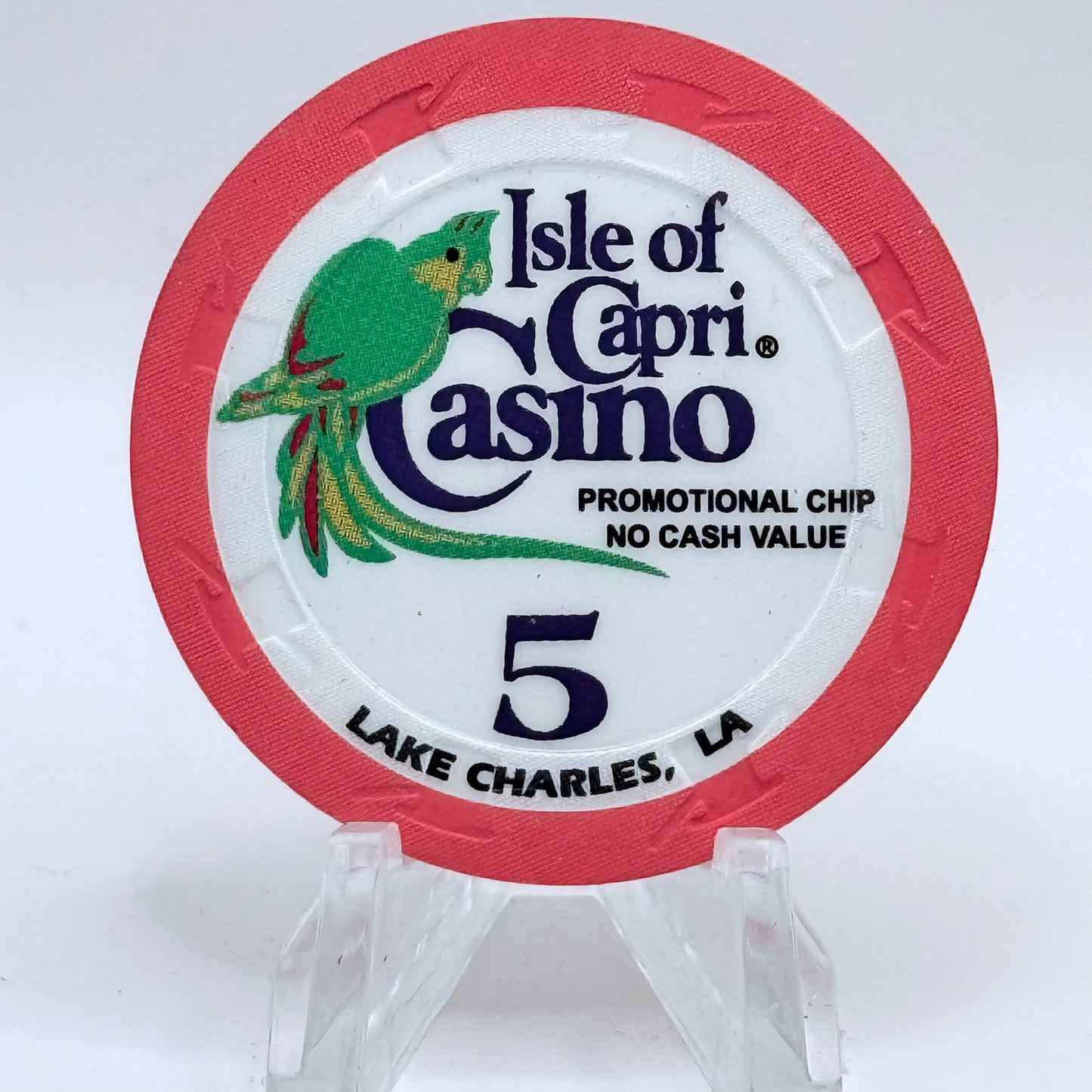 Isle of Capri - Lake Charles Lake Charles Louisiana $5 NCV Casino Chip