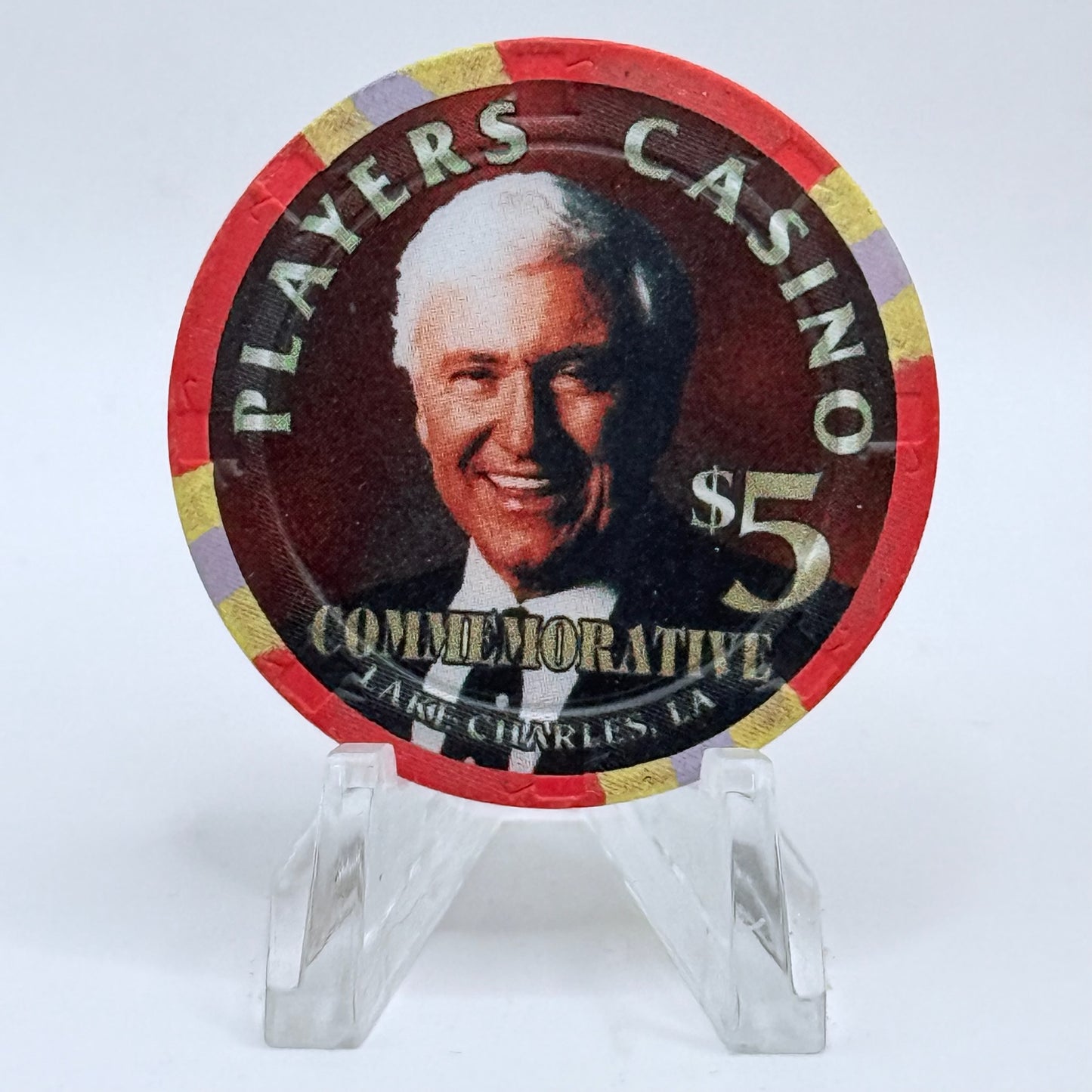 Players Island Lake Charles Louisiana 'Merv Griffin' LE $5 Casino Chip