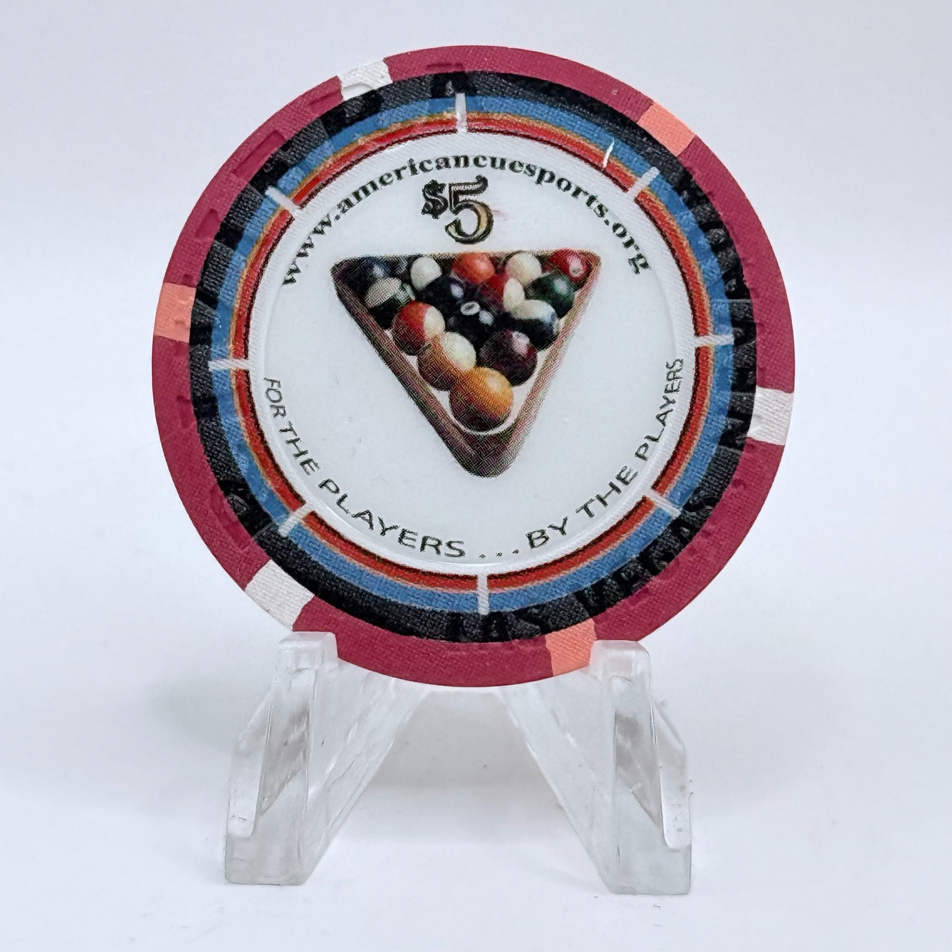 Riviera Las Vegas Nevada 2006 'Acs 8-ball Championship' LE $5 Casino Chip E6272