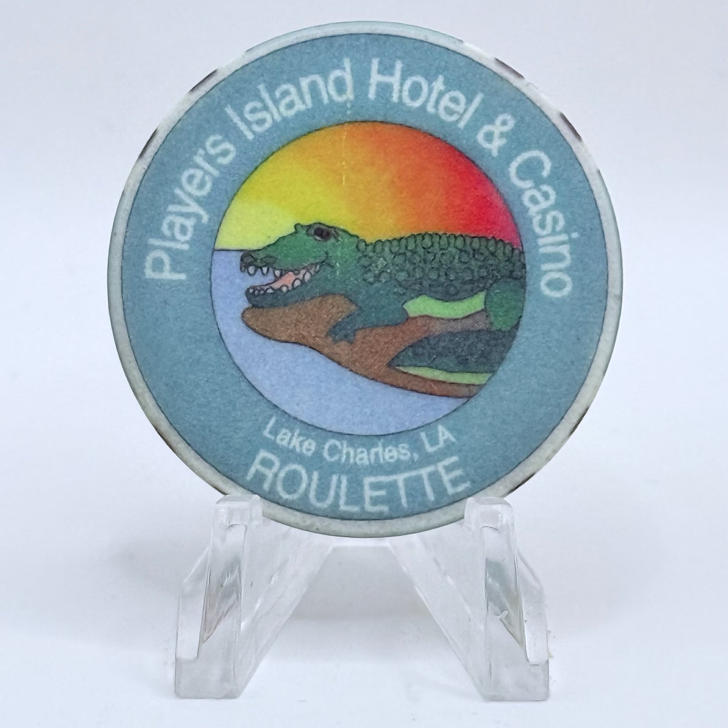 Players Island Lake Charles Louisiana Series 205 Roulette Casino Chip