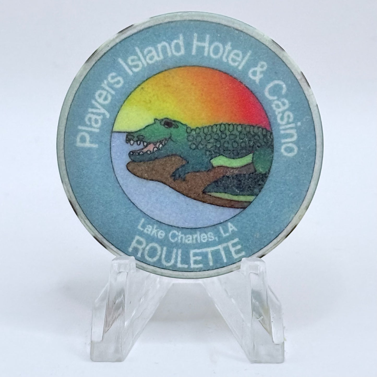 Players Island Lake Charles Louisiana Series 205 Roulette Casino Chip