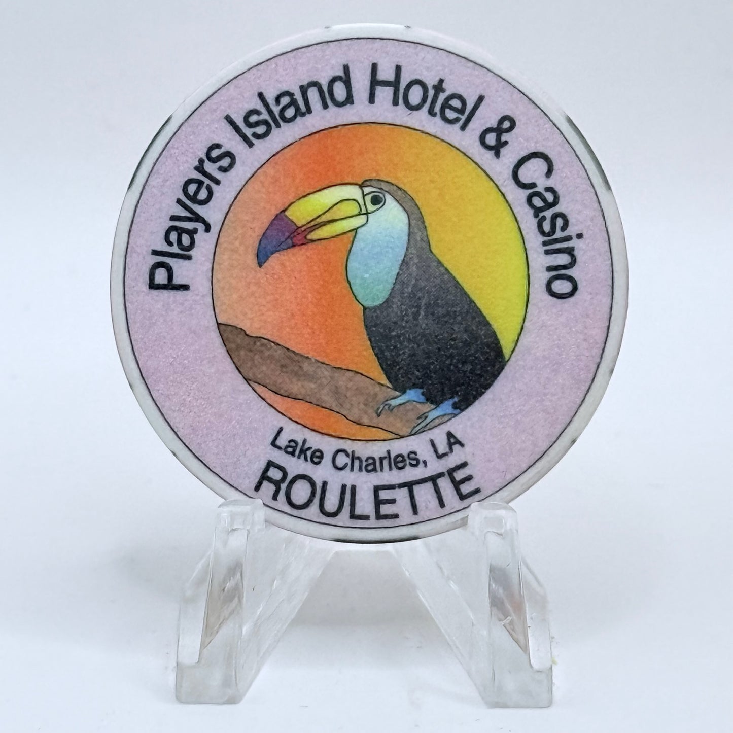 Players Island Lake Charles Louisiana Series 202 Roulette Casino Chip