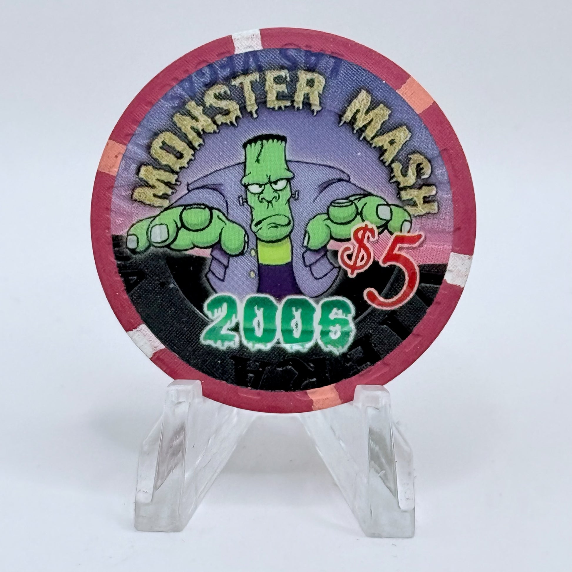 Riviera Las Vegas Nevada 2006 'Monster Mash' LE $5 Casino Chip E5819