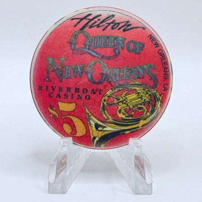 Hilton Queen of New Orleans New Orleans Louisiana 1994 $5 Casino Chip