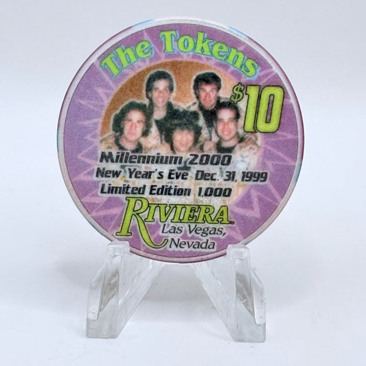Riviera Las Vegas Nevada 1999 'Millennium the Tokens' LE $10 Casino Chip V5423